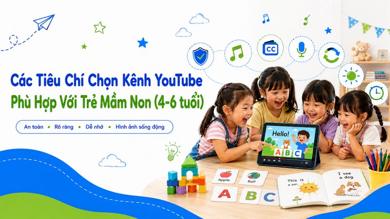 Các Tiêu Chí Chọn Kênh YouTube Phù Hợp Với Trẻ Mầm Non (4-6 tuổi)