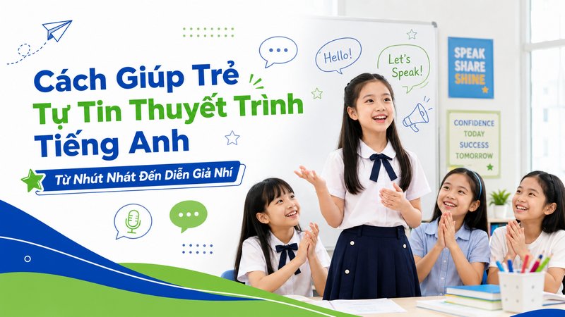 Cách Giúp Trẻ Tự Tin Thuyết Trình Tiếng Anh: Từ Nhút Nhát Đến Diễn Giả Nhí