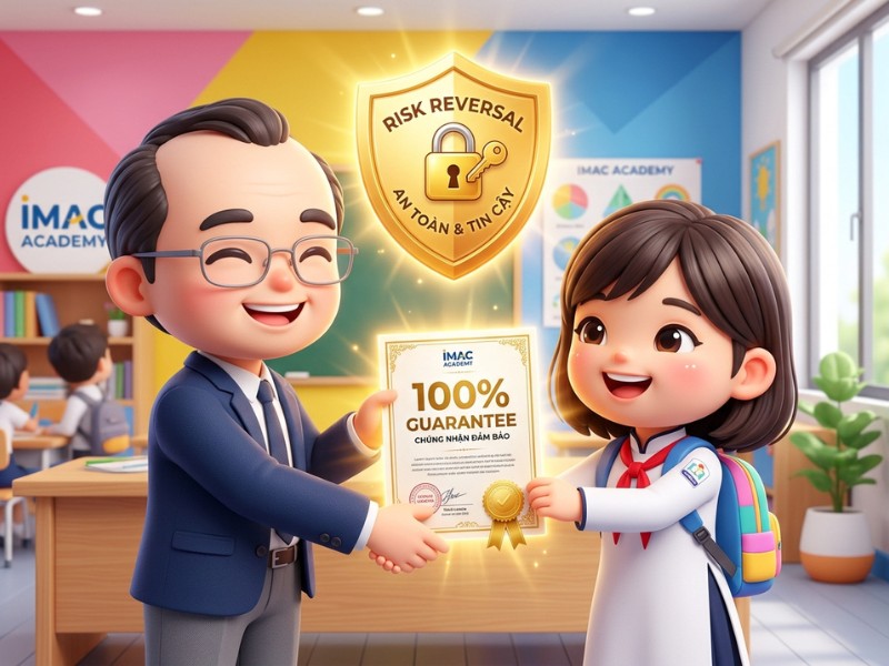 I-MAC English bảo vệ quyền lợi học viên tuyệt đối với chính sách "Đảo ngược rủi ro" - Cam kết đầu ra bằng văn bản