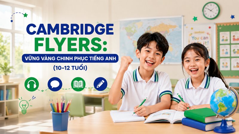Cambridge Flyers: Vững vàng chinh phục tiếng Anh (10-12 tuổi)