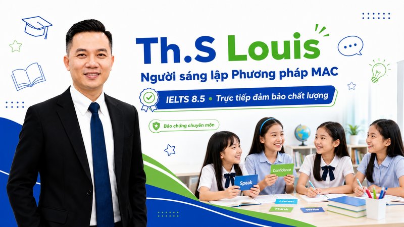 Giảng viên Th.S Louis - Người sáng lập phương pháp MAC