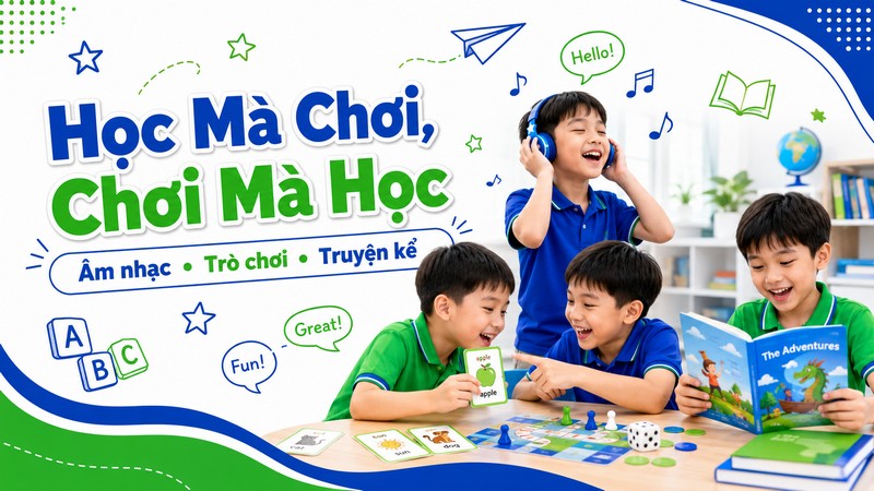 Học Mà Chơi, Chơi Mà Học: Kết Hợp Âm Nhạc, Trò Chơi & Truyện Kể