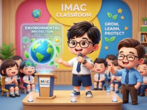 Học viên I-MAC (bé Minh Khang) tự tin bứt phá, ứng dụng tiếng Anh vào thực tiễn với kỹ năng thuyết trình xuất sắc