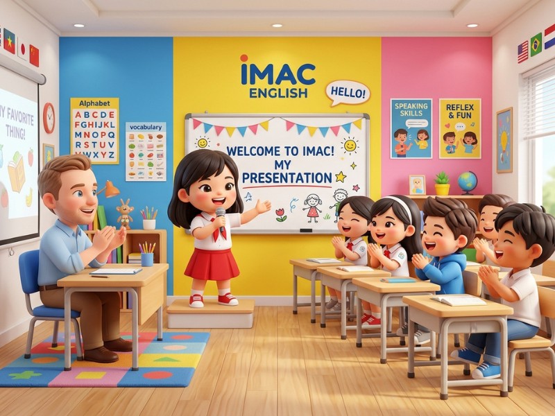 Môi trường "Đa phản xạ" sôi nổi tại I-MAC giúp học viên tự tin tranh biện và giao tiếp hoàn toàn bằng tiếng Anh
