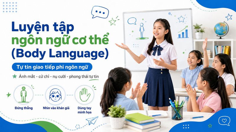 Luyện tập ngôn ngữ cơ thể (Body Language) và giao tiếp phi ngôn ngữ