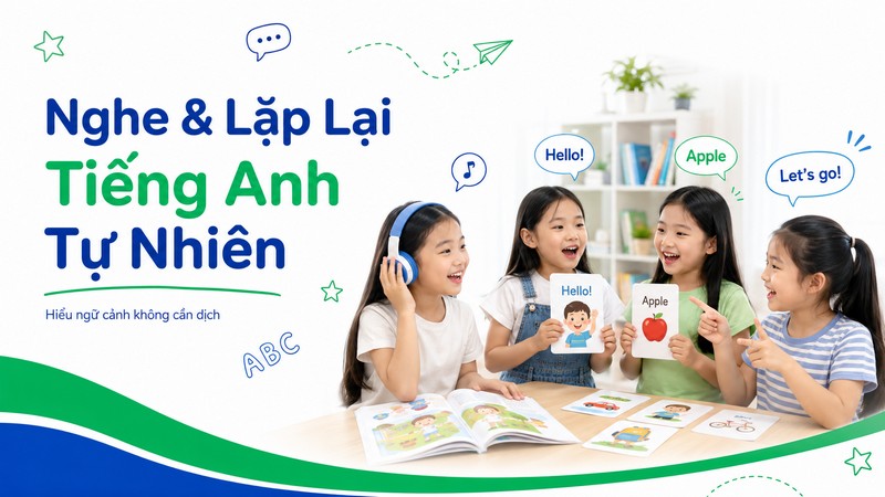 Nghe và Lặp Lại Tiếng Anh Một Cách Tự Nhiên