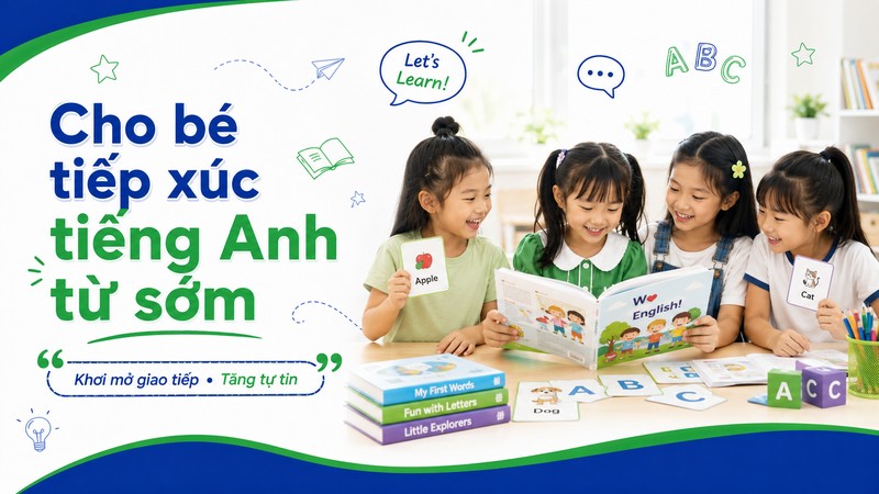 Việc tiếp xúc tiếng Anh từ sớm mang lại vô vàn lợi ích cho sự phát triển tư duy và ngôn ngữ của trẻ