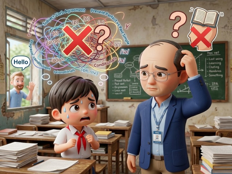 Rào cản lớn khi học tiếng anh theo phương thức cũ từ trước đến nay