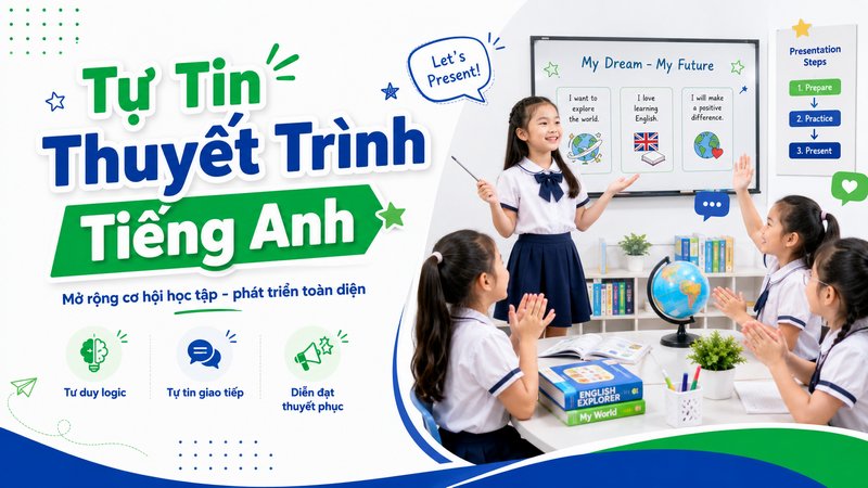 Khuyến khích bé ghi hình lại và tự đánh giá bài thuyết trình