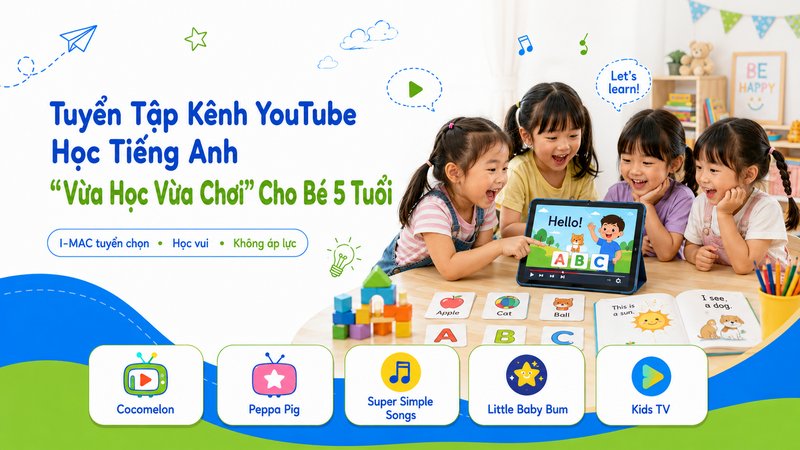 Tuyển Tập Kênh YouTube Học Tiếng Anh "Vừa Học Vừa Chơi" Cho Bé 5 Tuổi