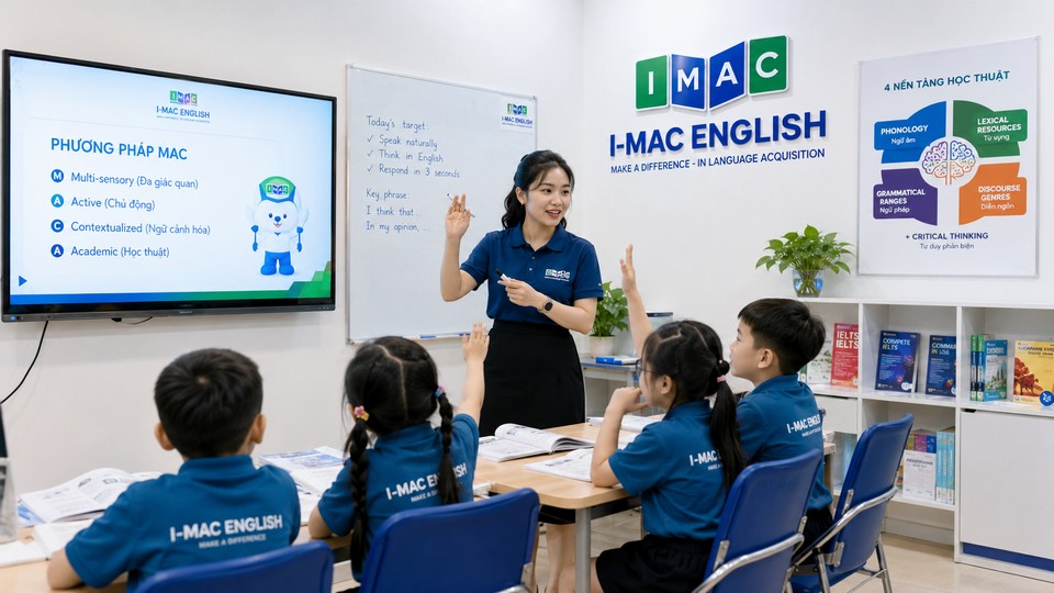 I-MAC English mang đến lộ trình luyện thi IELTS được "đo ni đóng giày" cho học sinh cấp 2, cấp 3 và người đi làm
