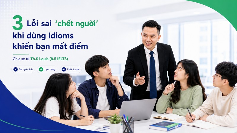 3 Lỗi sai "chết người" khi dùng Idioms khiến bạn mất điểm