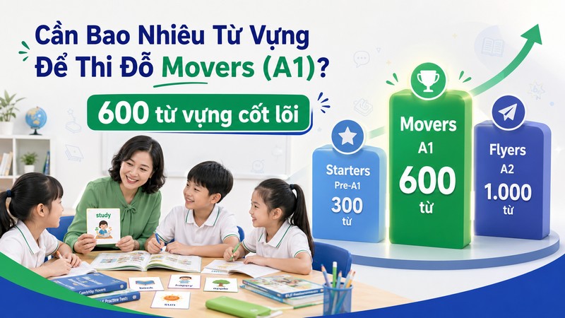 Cần Bao Nhiêu Từ Vựng Để Thi Đỗ Chứng Chỉ Movers (A1)