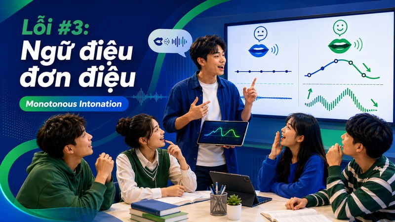 Lỗi #3: Ngữ điệu đơn điệu (Monotonous Intonation)