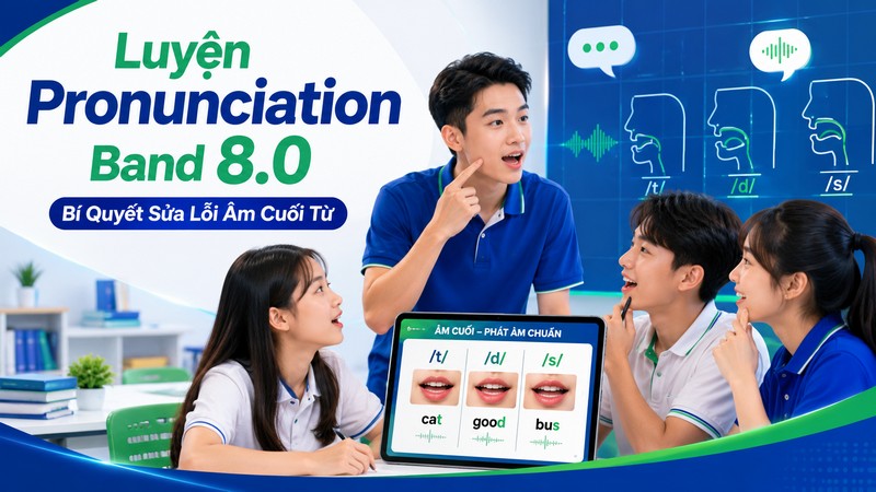 Luyện Pronunciation Band 8.0 Bí Quyết Sửa Lỗi Âm Cuối Từ Chuyên Gia