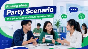 Phương pháp Party Scenario Bí quyết xử gọn câu hỏi IELTS Speaking Part 3