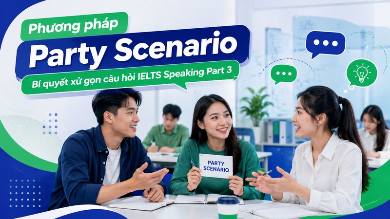 Phương pháp Party Scenario Bí quyết xử gọn câu hỏi IELTS Speaking Part 3