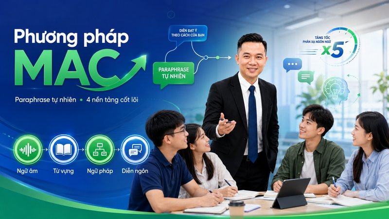 Tăng tốc kỹ năng Paraphrase với Phương pháp MAC độc quyền tại I-MAC