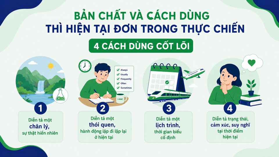 Bản Chất Và Cách Dùng Thì Hiện Tại Đơn Trong Thực Chiến