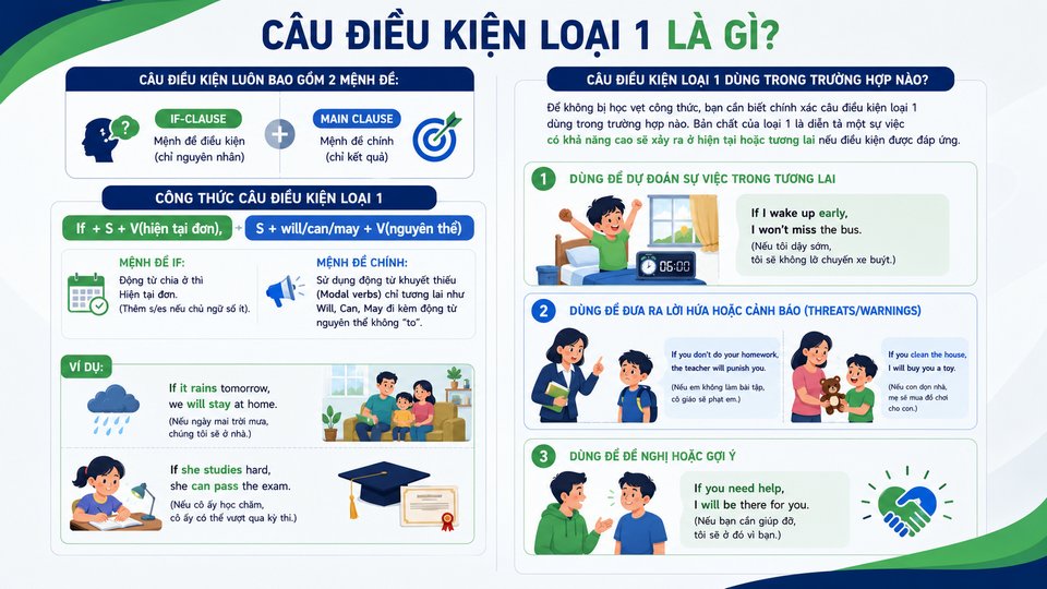 Câu Điều Kiện Loại 1